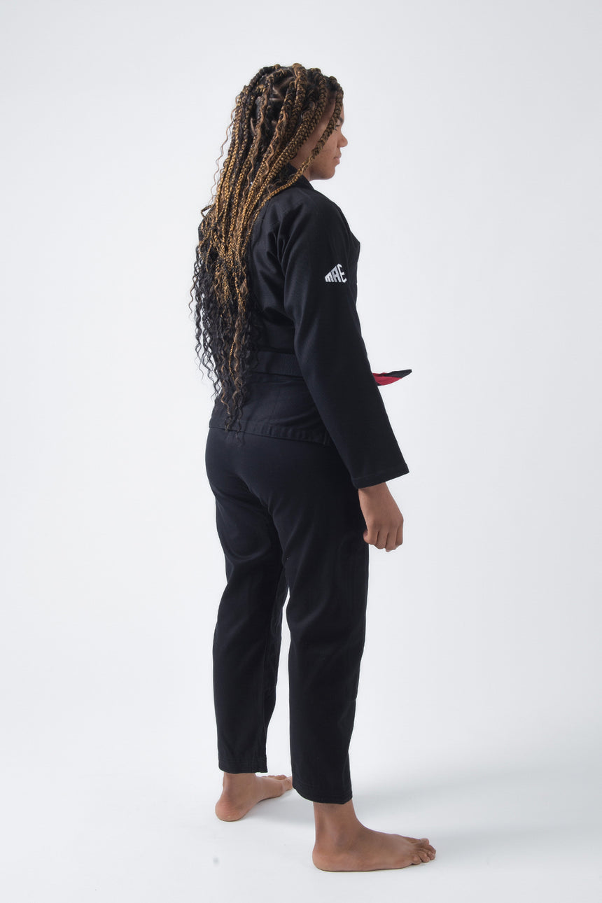 Red Label 3.0 Women's Jiu Jitsu Gi (Free White Belt) - Black