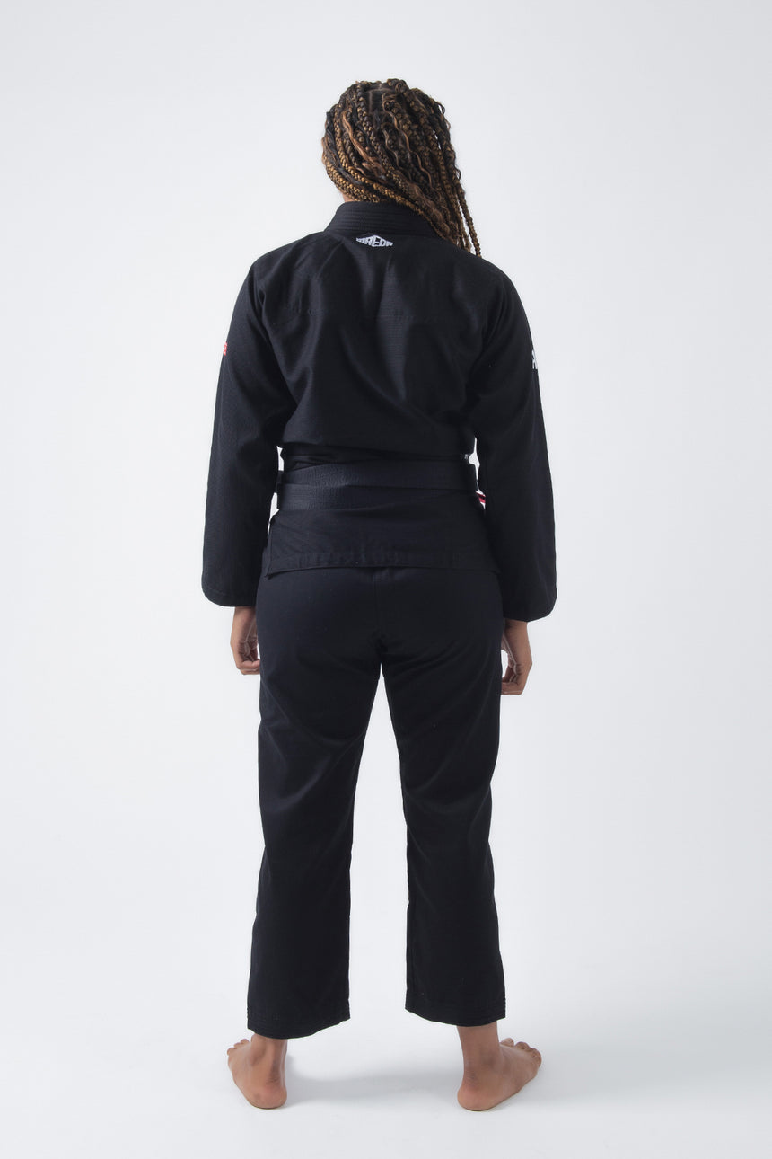 Red Label 3.0 Women's Jiu Jitsu Gi (Free White Belt) - Black