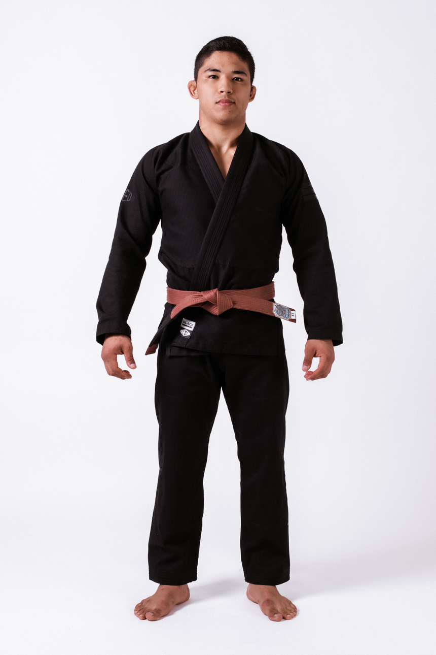 Black Label Jiu Jitsu Gi (Free White Belt) - Black