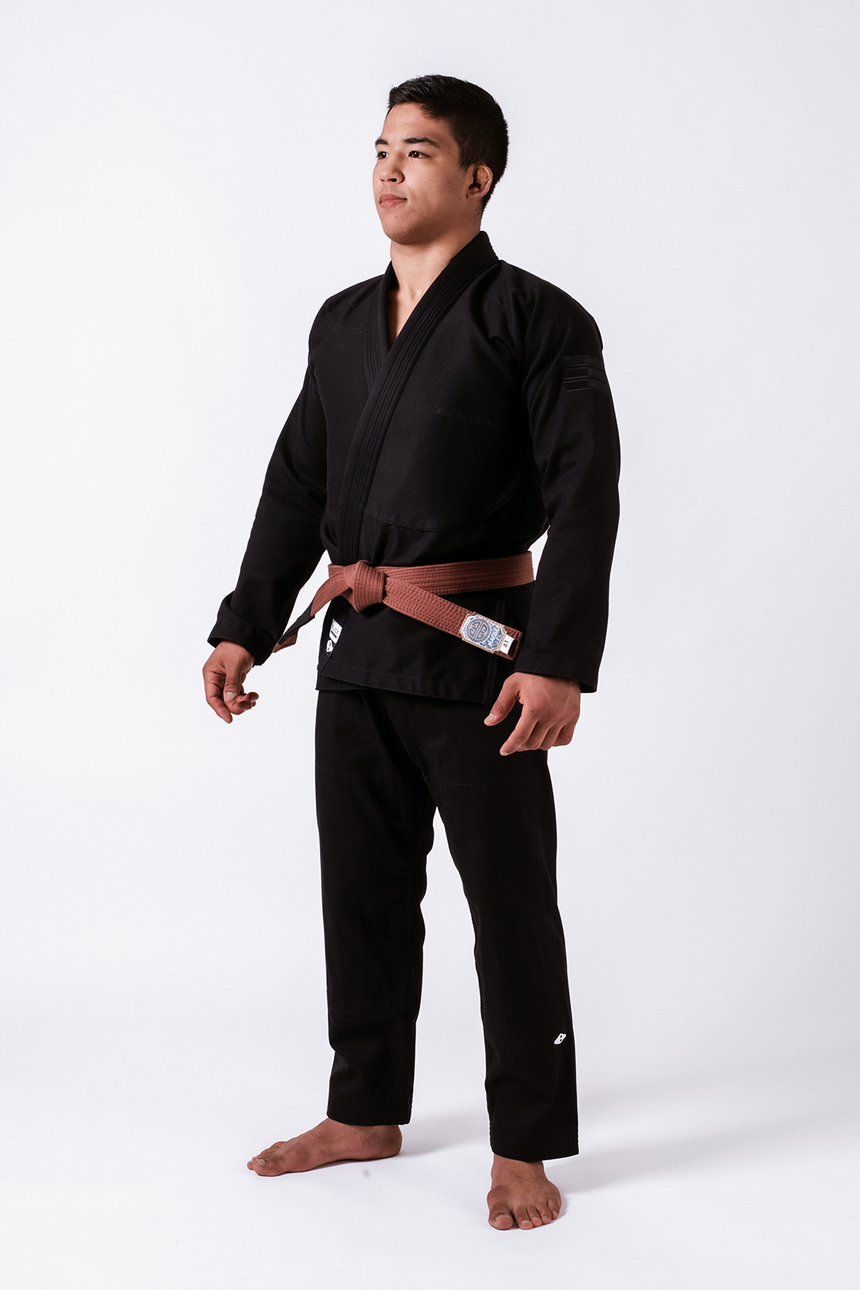 Black Label Jiu Jitsu Gi (Free White Belt) - Black