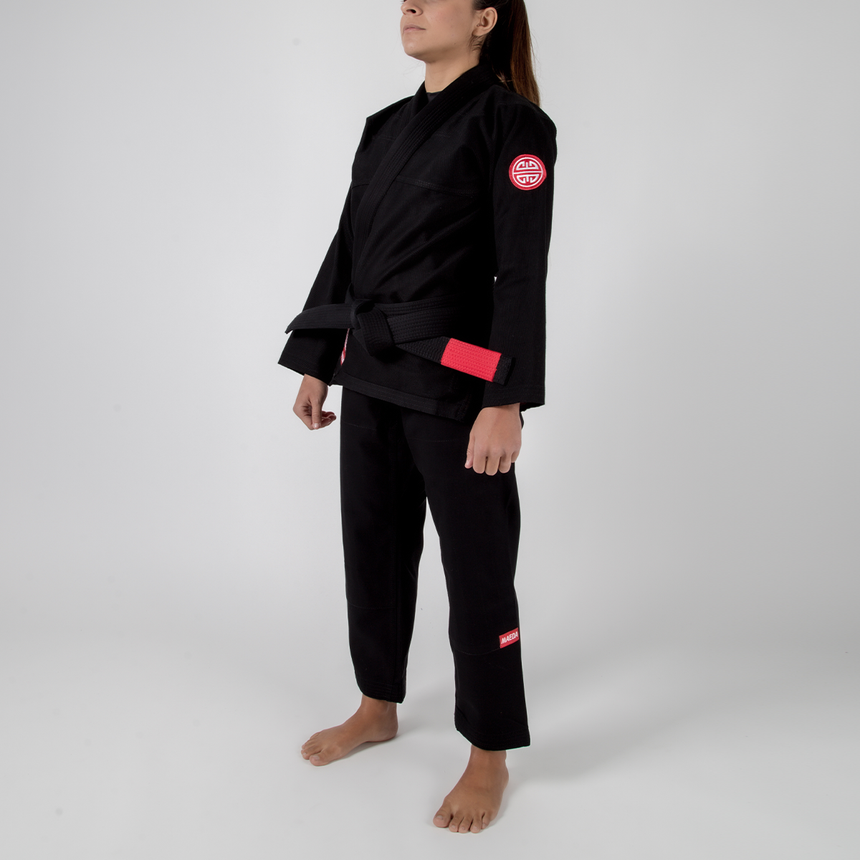 Red Label 2.0 Women's Jiu Jitsu Gi ( Free White Belt ) - Black