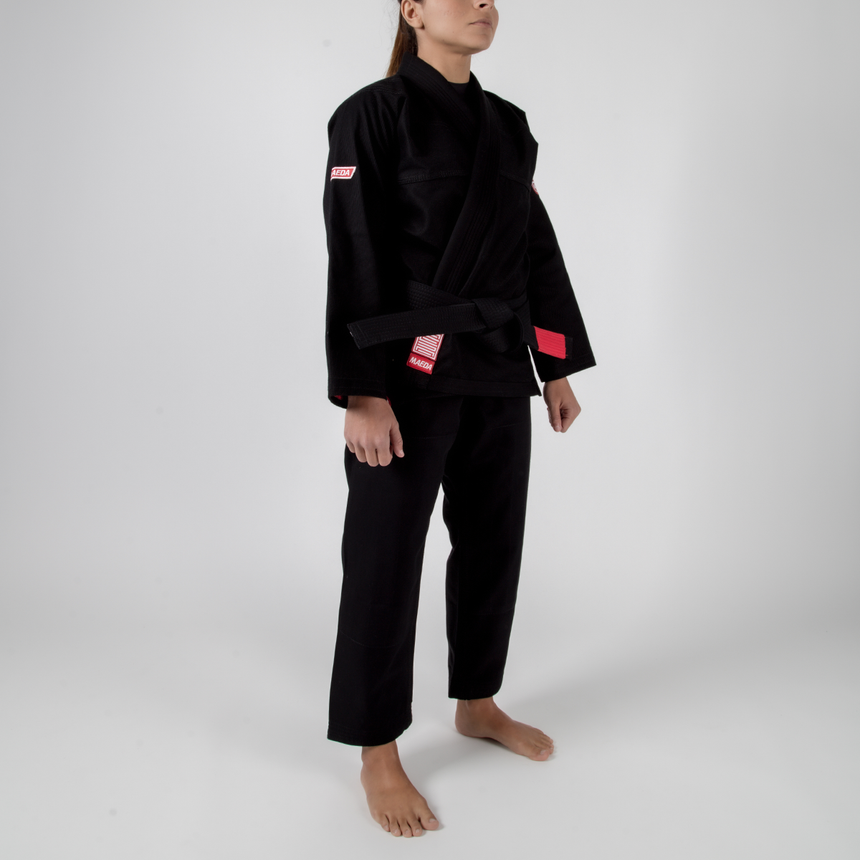 Red Label 2.0 Women's Jiu Jitsu Gi ( Free White Belt ) - Black
